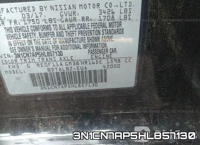 3N1CN7AP5HL857130 фото 10