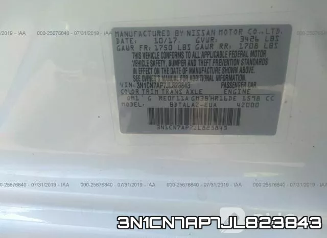 3N1CN7AP7JL823843 фото 10