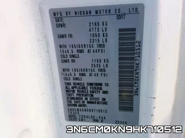 3N6CM0KN9HK710512 фото 2