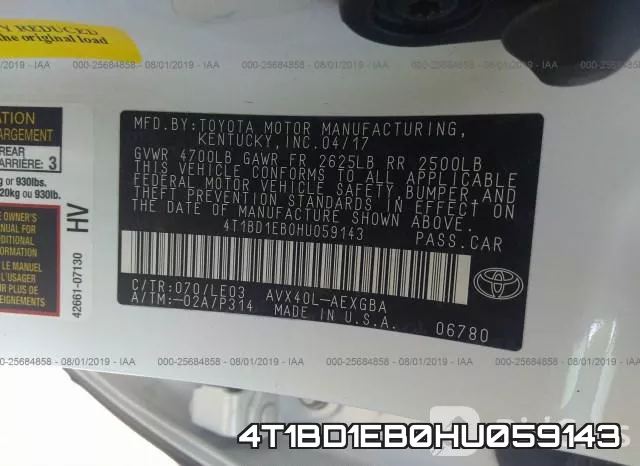 4T1BD1EB0HU059143 фото 10