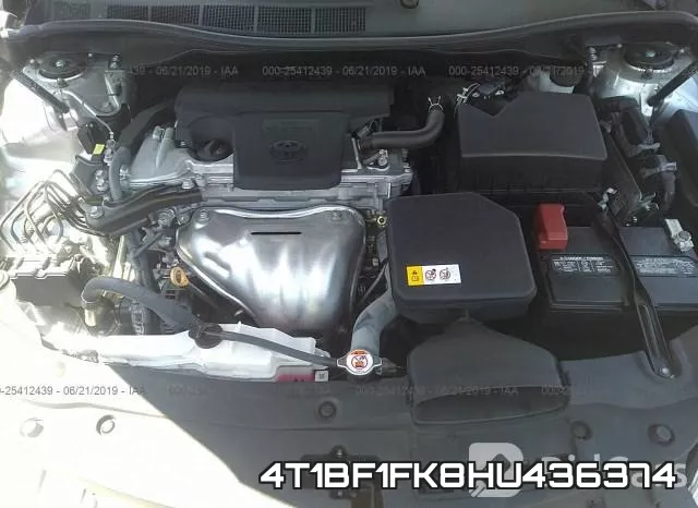 4T1BF1FK8HU436374 фото 2