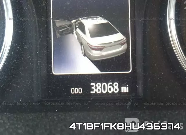 4T1BF1FK8HU436374 фото 8