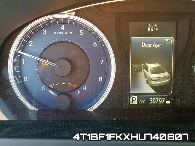 4T1BF1FKXHU740807 фото 9
