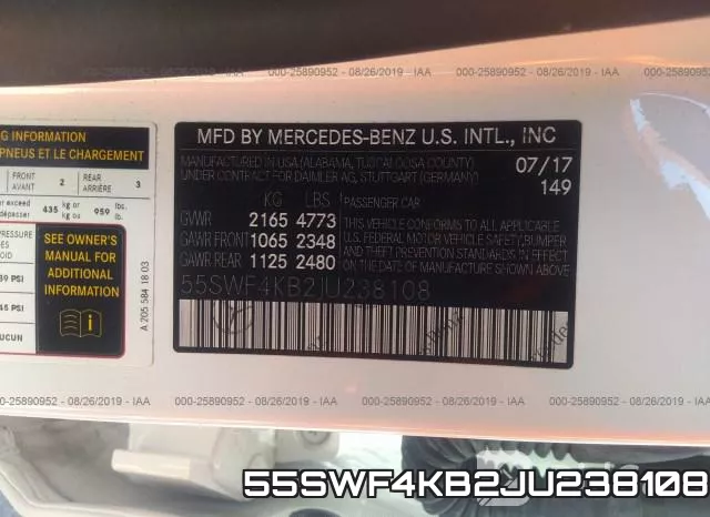 55SWF4KB2JU238108 фото 10