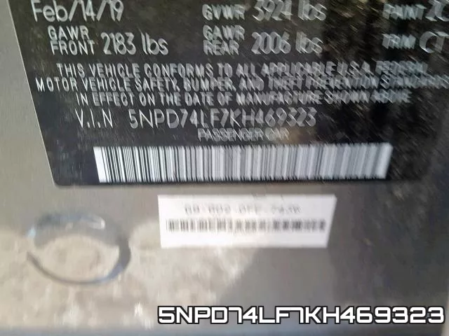 5NPD74LF7KH469323 фото 2
