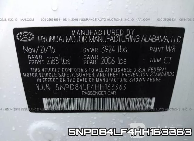 5NPD84LF4HH163363 фото 9