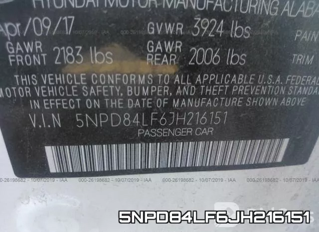 5NPD84LF6JH216151 фото 10