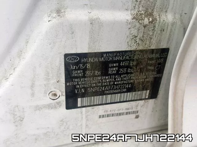 5NPE24AF7JH722144 фото 2