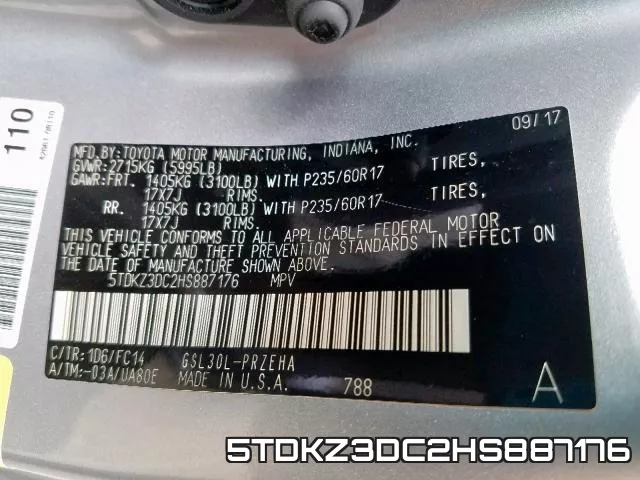 5TDKZ3DC2HS887176 фото 2