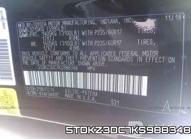5TDKZ3DC7KS988348 фото 10