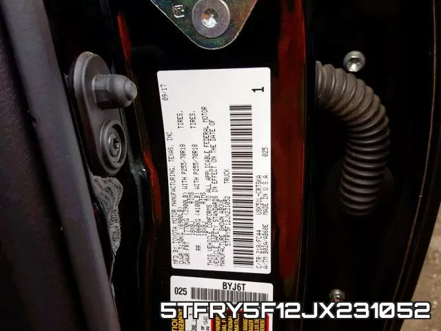 5TFRY5F12JX231052 фото 2