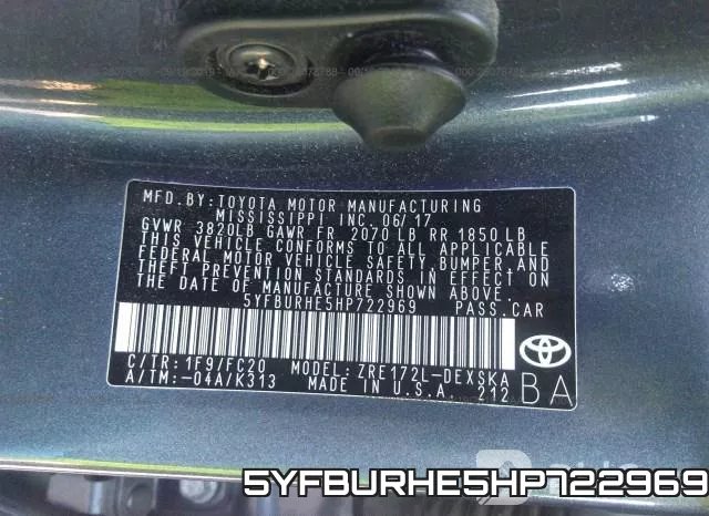 5YFBURHE5HP722969 фото 10
