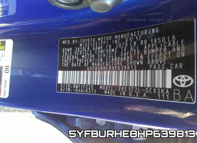 5YFBURHE8HP639813 фото 10