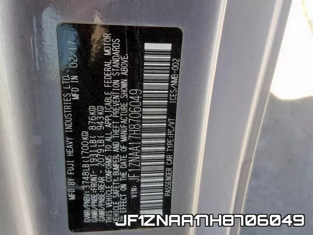 JF1ZNAA17H8706049 фото 2