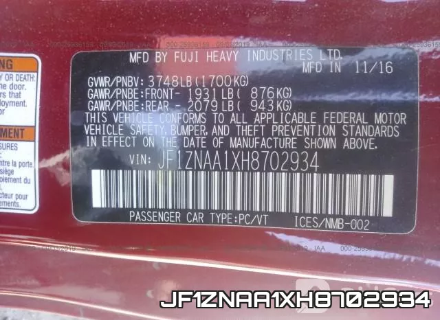 JF1ZNAA1XH8702934 фото 10
