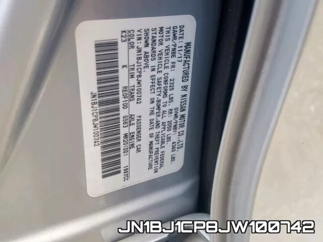 JN1BJ1CP8JW100742 фото 2