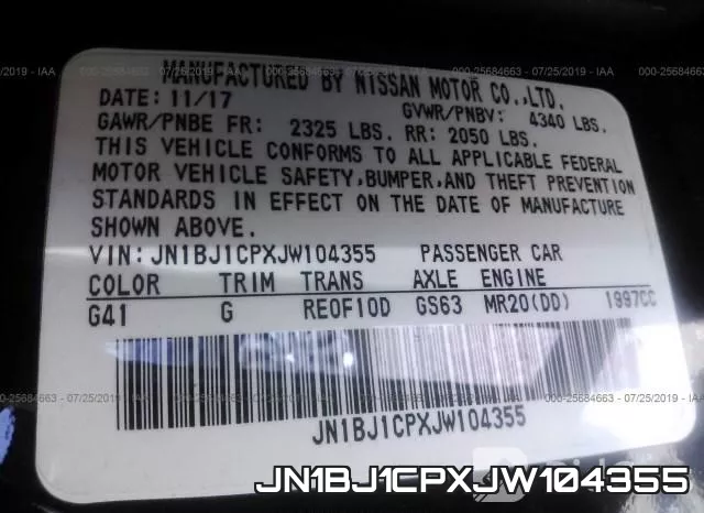 JN1BJ1CPXJW104355 фото 10