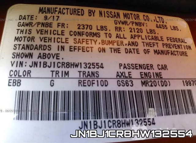 JN1BJ1CR8HW132554 фото 10