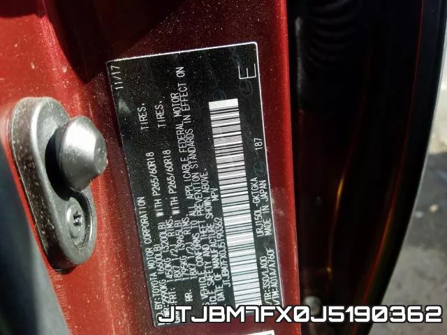 JTJBM7FX0J5190362 фото 2