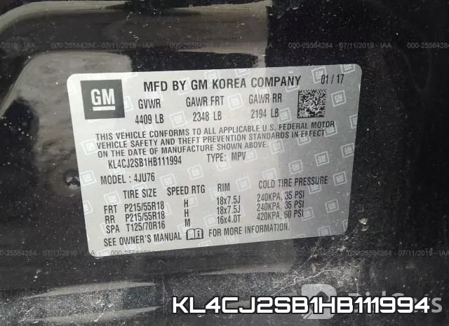 KL4CJ2SB1HB111994 фото 10