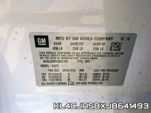 KL4CJASBXJB641493 фото 2