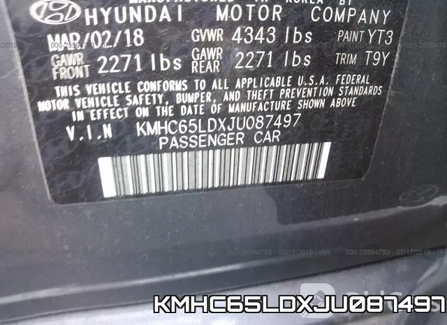 KMHC65LDXJU087497 фото 10