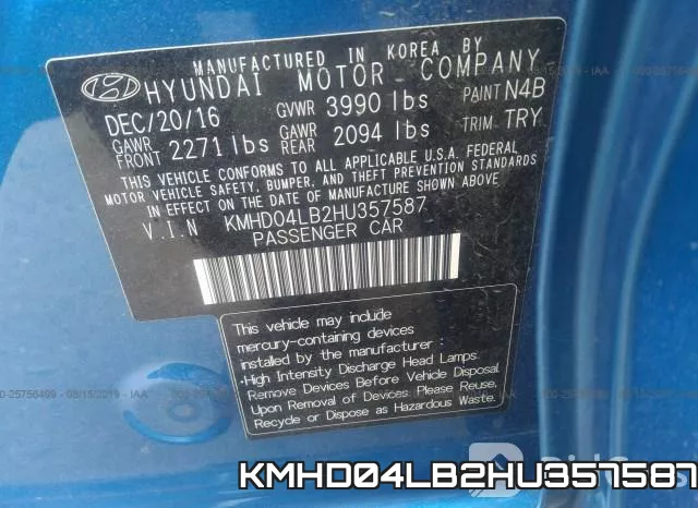 KMHD04LB2HU357587 фото 10