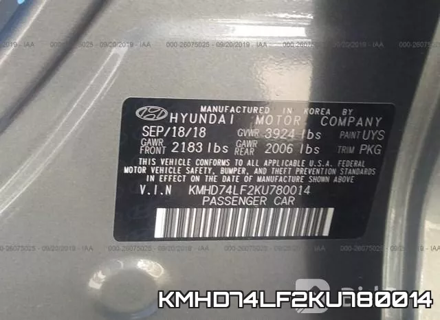 KMHD74LF2KU780014 фото 10