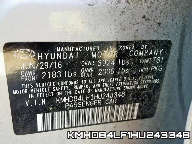 KMHD84LF1HU243348 фото 2