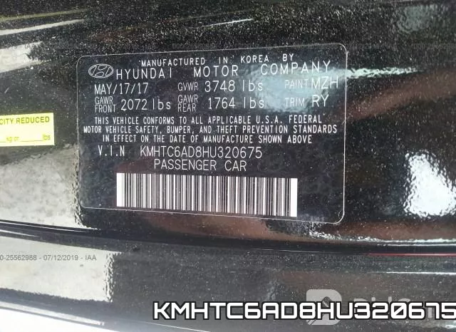 KMHTC6AD8HU320675 фото 10