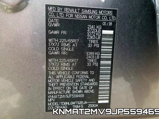 KNMAT2MV9JP559469 фото 2
