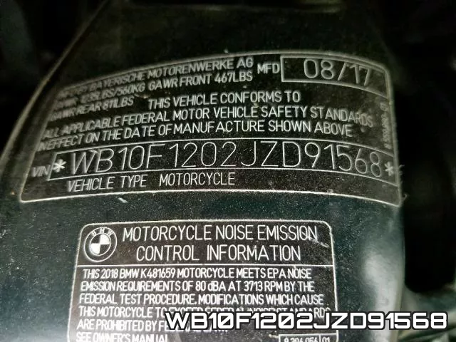 WB10F1202JZD91568 фото 2