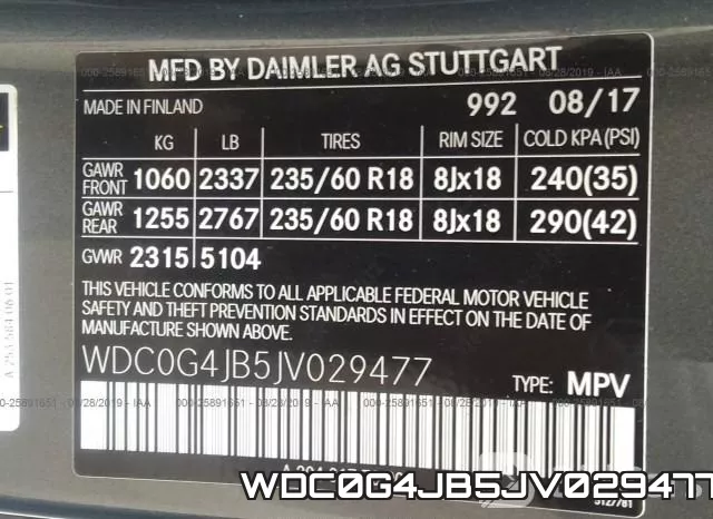 WDC0G4JB5JV029477 фото 10