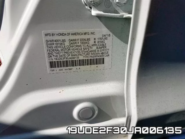 19UDE2F30JA006135 фото 2