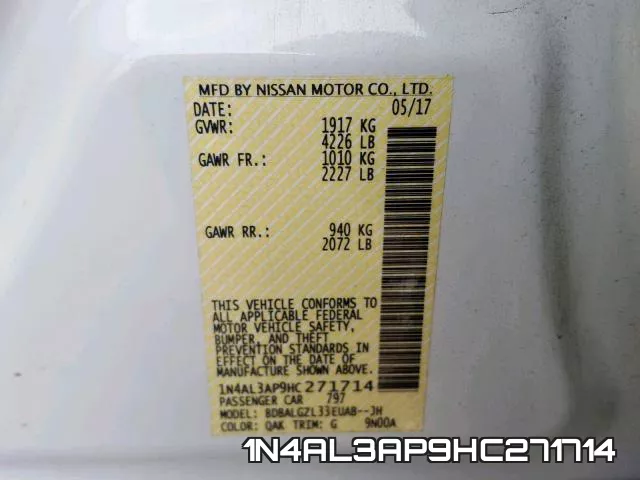 1N4AL3AP9HC271714 фото 2