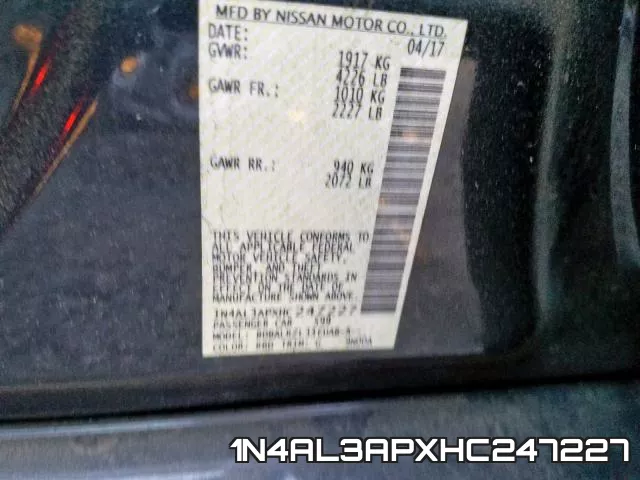 1N4AL3APXHC247227 фото 2