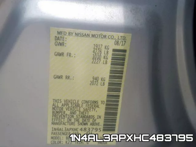 1N4AL3APXHC483795 фото 2