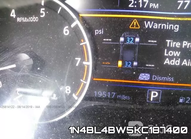 1N4BL4BW5KC187400 фото 8