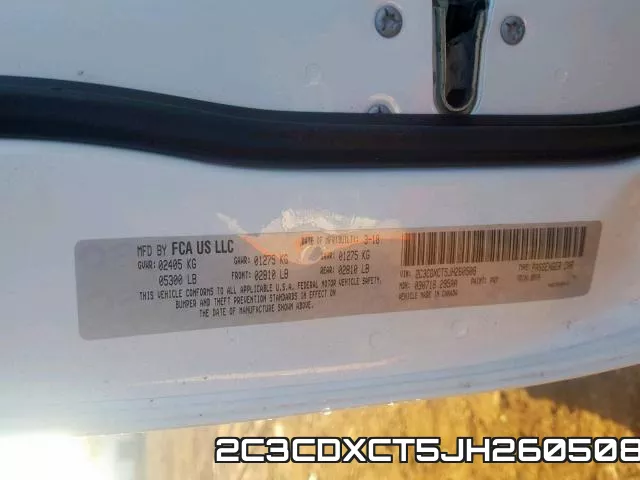 2C3CDXCT5JH260508 фото 2