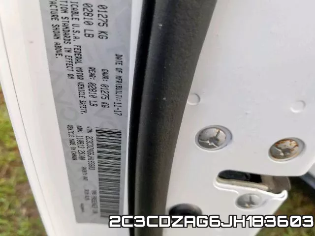 2C3CDZAG6JH183603 фото 2