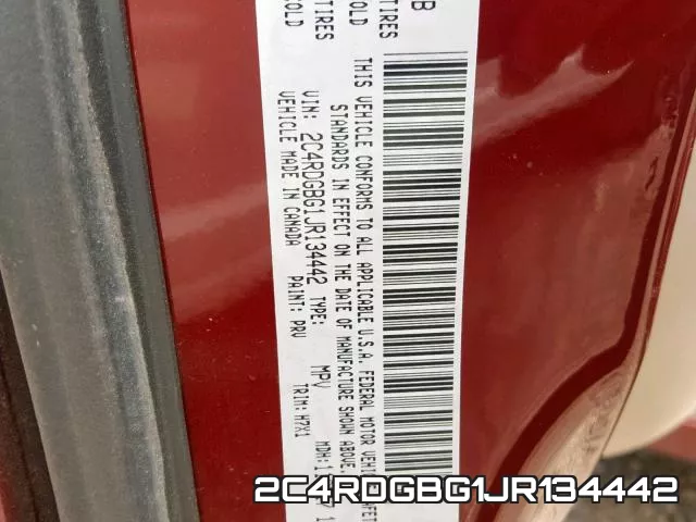 2C4RDGBG1JR134442 фото 2