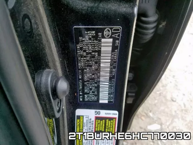 2T1BURHE6HC770030 фото 2