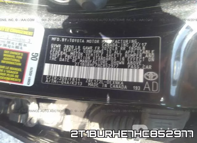 2T1BURHE7HC852977 фото 10