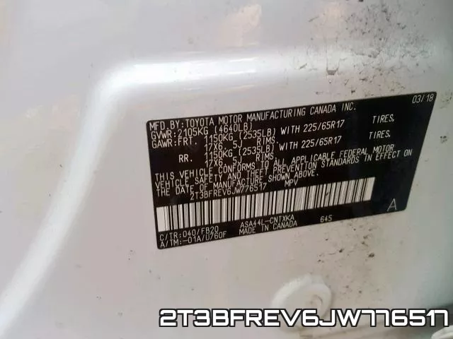 2T3BFREV6JW776517 фото 2