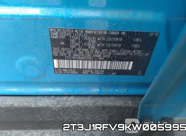2T3J1RFV9KW005995 фото 10