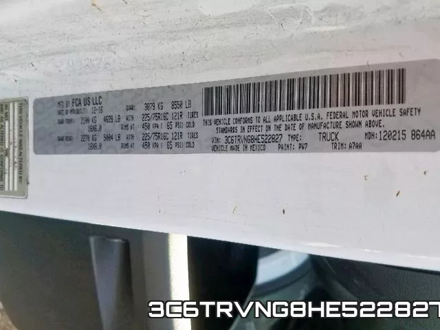 3C6TRVNG8HE522827 фото 2