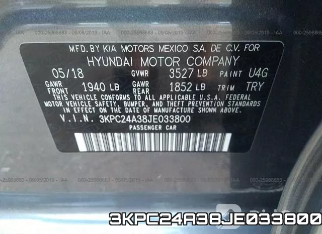 3KPC24A38JE033800 фото 10