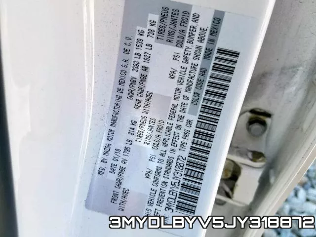 3MYDLBYV5JY318872 фото 2