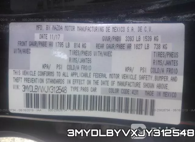 3MYDLBYVXJY312548 фото 10