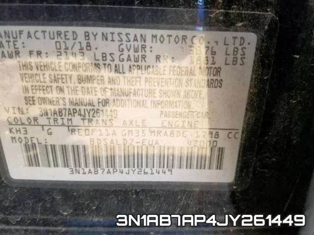 3N1AB7AP4JY261449 фото 2